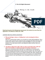 20 Century History Unit 2: The Civil Rights Movement Learning Outcome