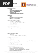 Syllabus: Hvac Design Engineering