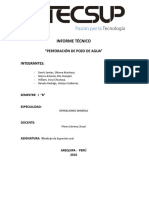 Informe Tecnico de Perforacion de Pozo de Agua Final