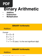 1 Binary Arithmetic - OPERATIONS