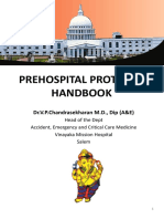 Prehospital Protocol Handbook: Dr.V.P.Chandrasekharan M.D., Dip (A&E)