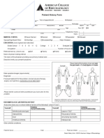 New Patient History Form