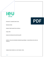 Actividad de Aprendizaje 1. Características de Los Actos de Comercio.