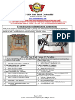 Front Suspension Installation Instructions: 1953-1956 Ford Truck Custom IFS