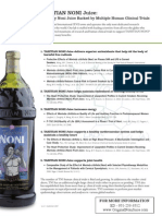 Tahitian Noni Juice Clinical Trials