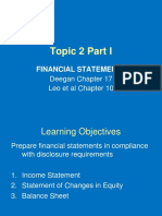 Topic 2 Part I: Financial Statements