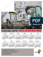 Calendar 2018: Statul Jos Este Noul Fumat!