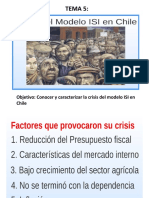 Unidad II. Tema 5. Crisis Del Modelo Isi en Chile