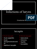 Infections of Larynx: Drravikumar M.S (ENT)