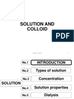 Solutions and Colloids 