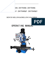 Operating Manual: ZAY7032G ZAY7040G ZAY7045G ZAY7032G/1 ZAY7040G/1 ZAY7045G/1