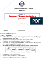 Sensor Characteristics: (Part One)