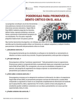 Eduteka - 5 Preguntas Poderosas para Promover El Pensamiento Crítico en El Aula