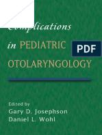 Complications in Pediatric Otolaryngology PDF