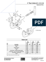 2" Pipe Cutters (2-1, 2-3, 2-4) : Parts List