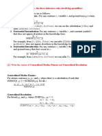 Describe With Examples, The Three Inference Rules Involving Quantifiers