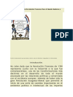 La Importancia de La Revolución Francesa para El Mundo Moderno y Contemporáneo