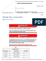 Hydraulic Pump - Test and Adjust: Pantalla Anterior