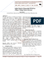 Matlab Simulink Model of Sinusoidal PWM For Three-Phase Voltage Source Inverter