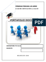 Caratula de Portafolio Docente