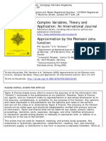 Complex Variables, Theory and Application: An International Journal