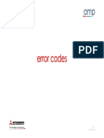 Mitsubishi Heavy Industries Fault Codes