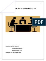 Conciliation As A Mode of ADR