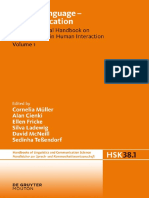 (Handbucher Zur Sprach- Und Kommunikationswissenschaft 38.1) Cornelia Müller, Alan Cienki, Ellen Fricke, Silva H. Ladewig, David McNeill, Sedinha Teßendorf (Eds.)-Body – Language – Communication_ an I