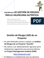 Ejemplo de Gestión de Riesgos - Gestion de Proyectos