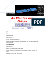 As Plantas de Orixás