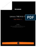 Lenovo TAB A10-70: User Guide