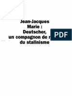 Jean-Jacques Marie, Isaac Deutscher, Un Compagnon de Route Du Stalinisme, Cahiers Du Mouvement Ouvrier, No. 48, 2010, Pp. 63-70.