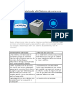 Cisterna Pre Fabricada Vs Cisterna de Concreto