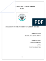 Succession To The Property of Hindu Female