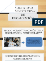 Actividad de Fiscalizaciòn