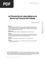 Presuncion de Laboralidad