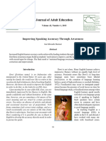 Improving Speaking Accuracy Through Awareness