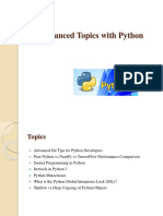 Advanced Topics With Python