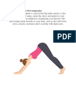 Bridge - Bandha Sarvangasana: The Bridge Yoga Pose Is A Great Front Hip Joints Opener, It Also