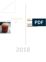 Informe de Laboratorio Salsa de Rocoto