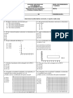 Evaluacion 7º Plano Cartesiano 2018