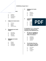 Asvab Extra Sample Test 1 5 PDF