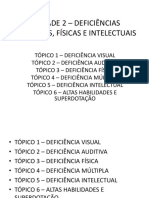 Unidade 2 - Deficiências Sensoriais, Físicas e