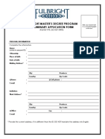 Fulbright Master Application Form 1