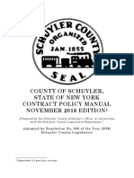 Schuyler County, New York, Contract Policy Manual, November 2018