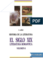 El Siglo XIX. Literatura Romántica