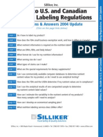 Guide To U.S. and Canadian Nutrition Labeling Regulations: Questions & Answers 2004 Update