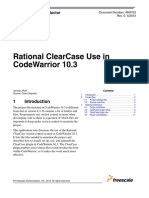 Rational Clearcase Use in Codewarrior 10.3: Application Note