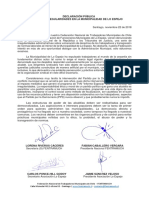 Declaración Pública Fentramuch - Municipalidad de Lo Espejo