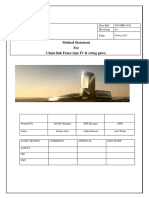 Method Statement Fence Type IV